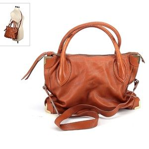 Foley + Corinna Brown Leather Satchel